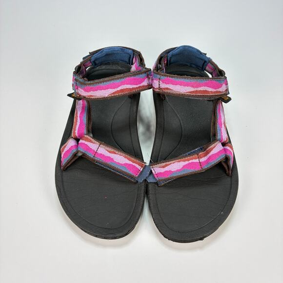 Teva Hurricane XLT2 Pink Black Sports Hiking Sandals 1019390C Youth Size 13 - Picture 3 of 9